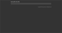 Desktop Screenshot of lactualite-dz.info